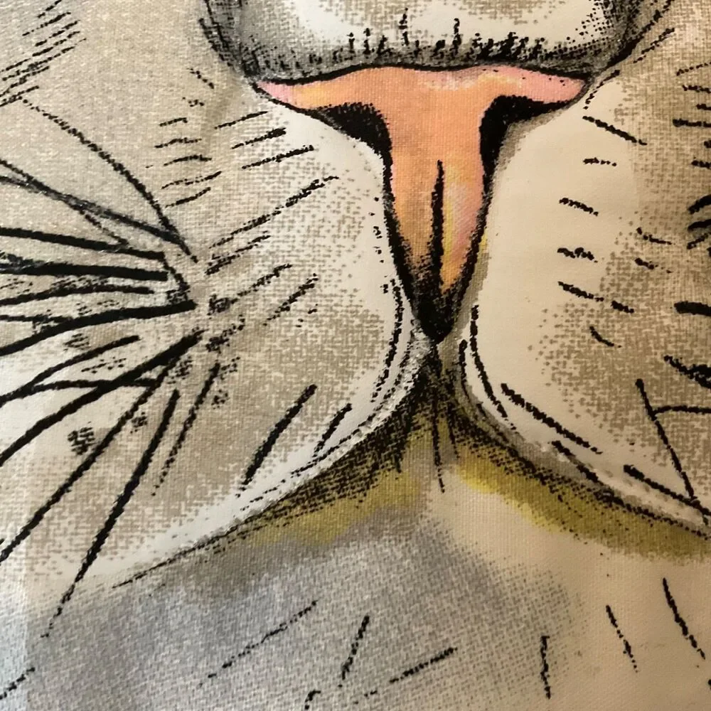 Cat Pillow Soft Throw Pillow about  17x17” For the Crazy Cat lady in your life